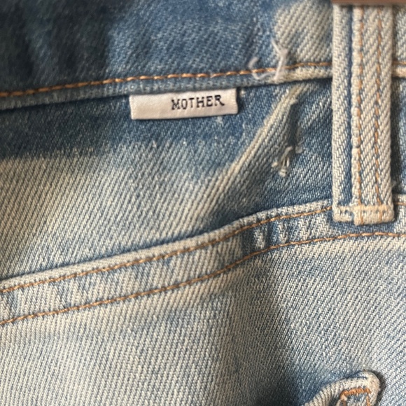 Mother Jean's Distressed, 'TomCat 26 high waist, straight leg, button fly, - Picture 4 of 6